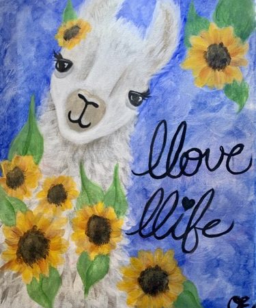 Let's Paint! Private: In-Studio - Llove Llama, Mar 23rd, 12PM