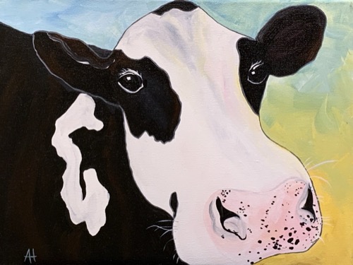 Let's Paint! Acrylics: Whidbey Moo - Aug 22nd 2:00PM (Freeland) - Image 2