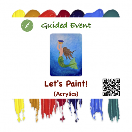 Let's Paint! Acrylics: Mermaid - May 3rd 5:45 PM (Freeland)