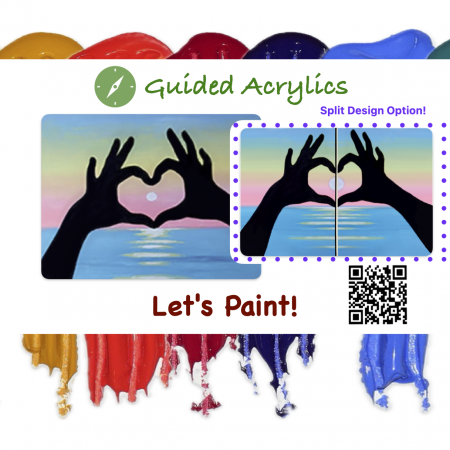 Let's Paint! Acrylics: Sunset Love - Feb 13th 6:00PM (Freeland)