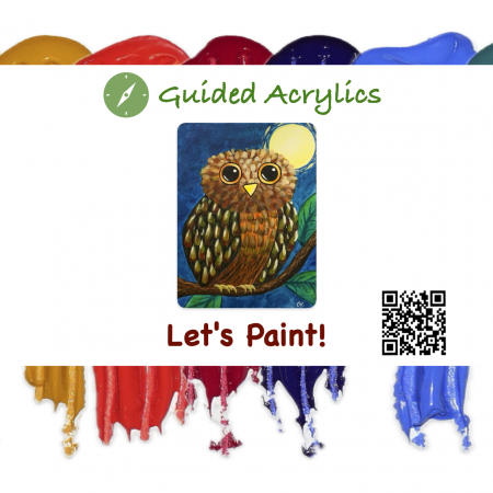 Let's Paint! Acrylics: Whimsy Owl - Jan 24th 3:00PM (Freeland)
